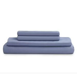 NWT - AQUA Eucalyptus Queen Sheet Set Sky Blue